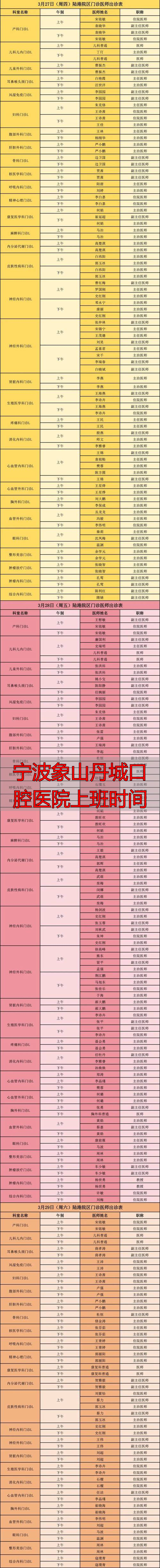 宁波象山城丹口腔院医上班时间_宁波象山医院预约_象山人民医院牙科怎么样